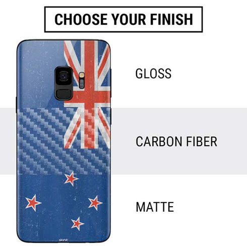 New Zealand Flag Distressed Galaxy S9 Skin